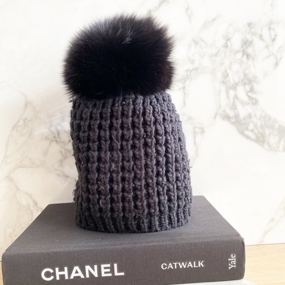 fur Pom Pom knit toques From Kyi Kyi and Skas Fifth Avenue - Picture 5 of 6